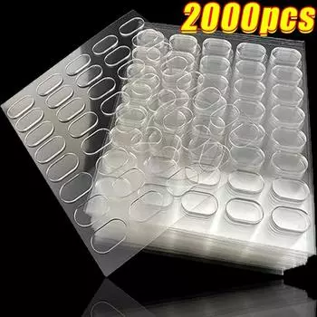 Двусторонние клеевые подушечки, наклейка для глухой коробки, съемные фигурки, постеры, куклы, настенные подвесные точки, фиксированные заплатки 100pcs(1 sheet)