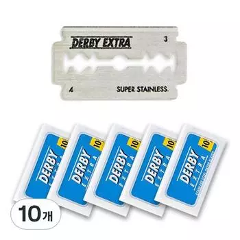 Двусторонние лезвия для бритвы DERBY Extra Classic, упаковка из 10 штук, 10 штук, корейские лезвия для бритвы