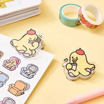 Двусторонний акриловый зажим MOONO 1.Coffee