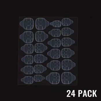 Двусторонний клей для ногтей, наклейка для накладных ногтей, желейная гелевая лента, 10 листов One Size