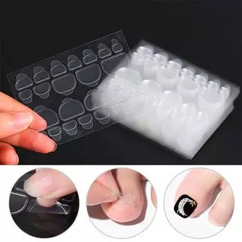 Двусторонний клейкий клей-наклейка, липкая лента, прозрачный клей для ногтей, для накладных ногтей, декоративных