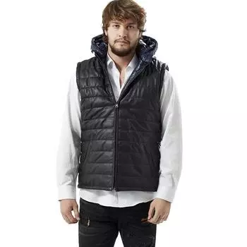 Двусторонний надувной жилет темно-синий