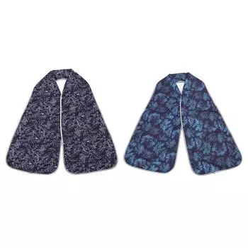 Двусторонний нагрудник для взрослых, устойчивый к маслу и грязи, шарф-нагрудник для взрослых, защитная одежда для столовой для взрослых B03