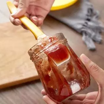 Двусторонний радиальный скребок для смешивания, нескользящая ручка, практичная лопаточка для соуса, крем с кронштейном