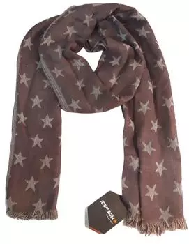 Двусторонний шарф с золотыми звездами unica