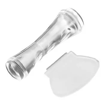 Двусторонний штамп для ногтей, штамп для нейл-арта, штамп для ногтей с французским кончиком, инструмент-шаблон для нейл-арта, украшение для нейл-арта для женщины