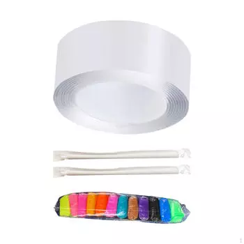 Двусторонний скотч забавный не оставляющий следов ручной работы мяч поделки дети 2mmx5cmx1m