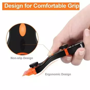 Двусторонний скребок для мытья окон, размораживание, очистка стекла, бритва, клей, лезвие, скребок, кухонные принадлежности, инструменты