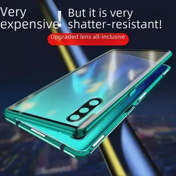 Двусторонний стеклянный магнитный защитный чехол для Huawei P30/P30 Pro - ультратонкий, персонализированный зеркальный дизайн Huawei P30 Pro [Full Lens Coverage] чёрный