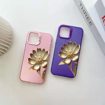 Окрашенный узор, цветной серебристый, двухсторонний, жесткий, противоударный чехол для телефона Samsung Samsung A02 темно-розовый