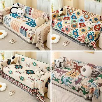 Двусторонний защитный чехол для дивана, мягкий, подходит для домашних животных, многофункциональный диван-полотенце, простой в уходе чехол для дивана в гостиной 180x130cm