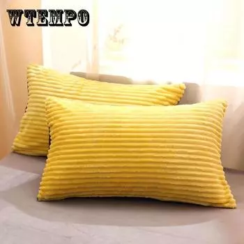 Двусторонняя бархатная наволочка, двухсекционная бархатная наволочка с кристаллами, одинарная двуспальная наволочка для спальни, плюшевая теплая наволочка