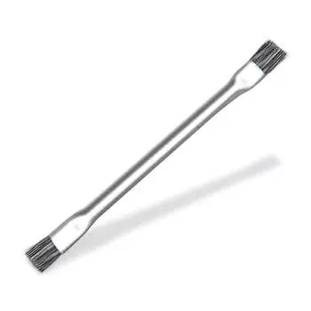 Двусторонняя безопасная щетка для чистки мобильных телефонов, материнская плата, печатная плата, сварочная накладка, жесткая щетка, масляный флюс, чистящие инструменты серебряный