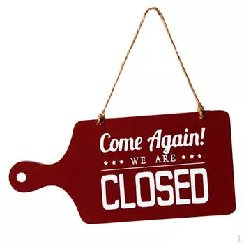 Двусторонняя деревянная табличка на дверь белый