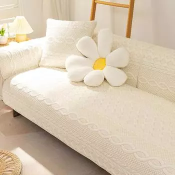 Двусторонняя диванная подушка из чистого хлопка, универсальная хлопчатобумажная ткань для всех сезонов, простая летняя подушка, современный чехол на спинку 70*70