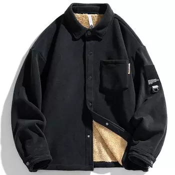 Двусторонняя флисовая куртка, мужская флисовая куртка для активного отдыха, куртка-кардиган большого размера из кораллового флиса с утолщенным флисом 8XL