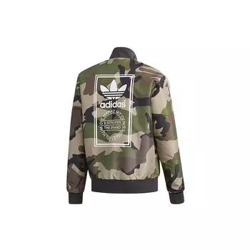 Двусторонняя камуфляжная куртка Adidas Originals Trefoil, мужские куртки графитово-черного цвета DX4219 XS