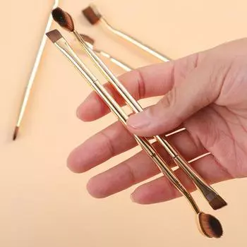Двусторонняя кисть для макияжа, кисть для консилера, лезвие, подводка для бровей, кисть для макияжа, тональный крем для лица, растушевка, женские инструменты для макияжа