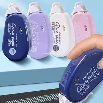 Двусторонняя клейкая бумажная лента с точками, клейкая лента для скрапбукинга, поделок, декора, офиса, школы, канцелярских принадлежностей 6 мм x 6 м синий