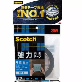Двусторонняя клейкая лента 3M Scotch Strong для наружных стен 20 мм x 4 м SKB-20