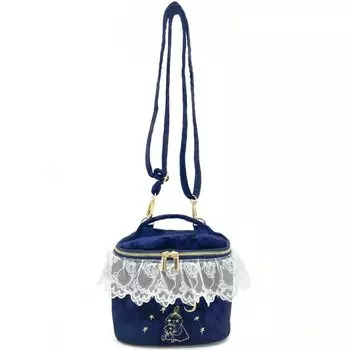 Двусторонняя косметичка из кружева Муми-тролля Hoshi Navy & тёмно-синий
