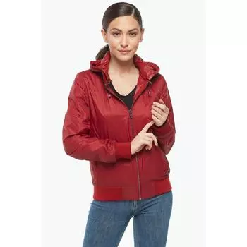 Двусторонняя красная кожаная куртка Marta