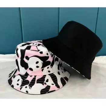 Двусторонняя пляжная шляпа-ведро с принтом панды, милая складная солнцезащитная шляпа в рыбацком стиле для мужчин и женщин, летние спортивные шапки-боб для пешего туризма