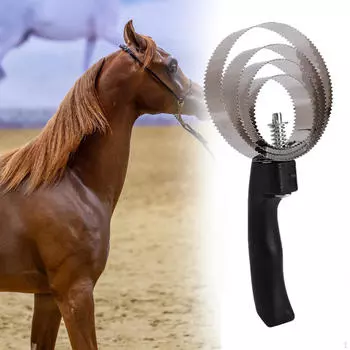 Двусторонняя расческа для волос из нержавеющей стали с удобной ручкой