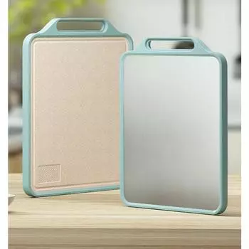 Двусторонняя разделочная доска из нержавеющей стали и антибактериальная разделочная доска для кухни, устойчивая к плесени, пищевая синий