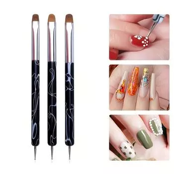 Двусторонняя ручка для обрезки ногтей двойного назначения, ручка для формирования игл для цветов, ручка-дрель Trumpet