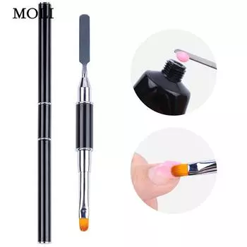 Двусторонняя ручка для светотерапии ногтей с тонирующим и клеевым карандашом для тиснения, многофункциональная ручка для ногтей.