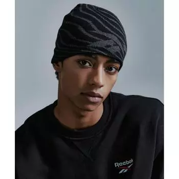 Двусторонняя шапка Reebok Jacquard серая F