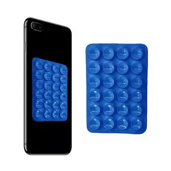 Двусторонняя силиконовая присоска для мобильного телефона, присоска с клеевой основой из силиконовой резины для фиксированной подкладки синий