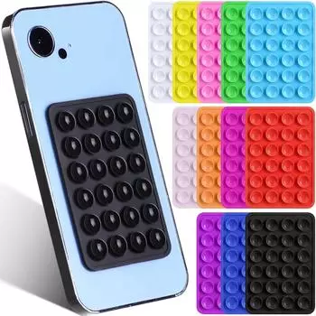 Двусторонняя силиконовая присоска для мобильного телефона, присоска с клеевой основой из силиконовой резины для фиксированной подкладки чёрный