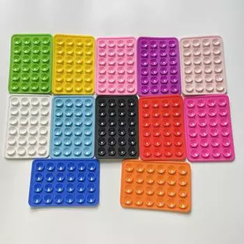 Двусторонняя силиконовая присоска для мобильного телефона, присоска с клеевой основой из силиконовой резины для фиксированной подкладки чёрный