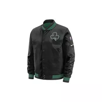 Двусторонняя спортивная куртка Nike NBA Boston Celtics Мужская верхняя одежда Черный Зеленый AV6581-010 XL