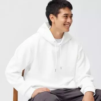 Gu By Uniqlo Двусторонняя толстовка с капюшоном с длинным рукавом 00 WHITE/S