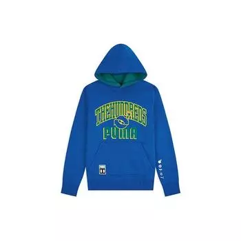 Двусторонняя толстовка с капюшоном Puma X The Hundreds с логотипом, мужские топы, синий, зеленый 598311-89 S