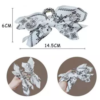 Двусторонняя заколка-бантик Love Grab Clip Заколка-бантик Летняя праздничная заколка для хвоста белый