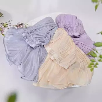 DX~~ Мерсеризованная юбка темперамента женская тонкая и тонкая средняя и длинная юбка А-образной формы с подвеской, элегантная летняя юбка из органзы One size