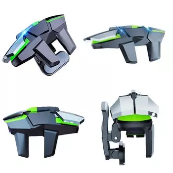 DY02 Six Finger Linkage Chicken Eating Artifact Game Controller Mobile Phone Game Trigger Gamepad Joystick For Android iPhone