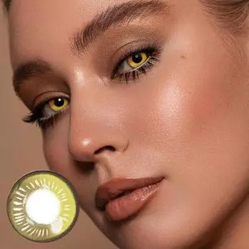 DY — Контактные линзы Цветные контакты для больших глаз Красота Ученик 2 шт. Ежегодные цветные линзы для глаз Натуральные контактные линзы для