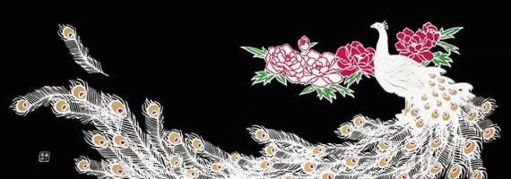 Dyeing Anbo Hand Towel Peacock Authentic Dyed Cotton Tokuoka Made in Japan 35cm x 100cm White Black 100% чёрный