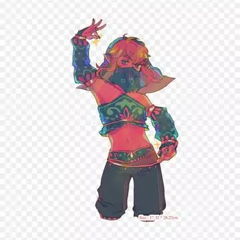 Дыхание дикой природы Yiga Fanart Легенда о дыхании железа с термопереносной печатью, виниловые нашивки, наклейки для одежды, аппликации «сделай сам», моющиеся нашивки