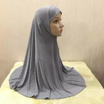 Дыхание ребенка Стразы Хиджаб Шарф Шапка H112 70x70 cm