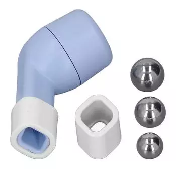 Дыхательный тренажер для увеличения объема легких, 3 размера, шарики, ручной дыхательный тренажер, небесно-голубой