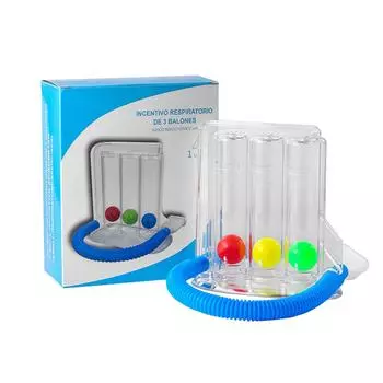 Дыхательный тренажер Тренажер для глубокого дыхания Система измерения дыхательных упражнений 3 мяча
