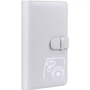 (Дымчатый белый) - Альбом-кошелек Fujifilm Instax - дымчато-белый