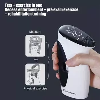 Dynamometer Hand Grips Strength Trainer Digital Electronic Grip Strength Measurement Meter Auto Capturing Hand Grip белый