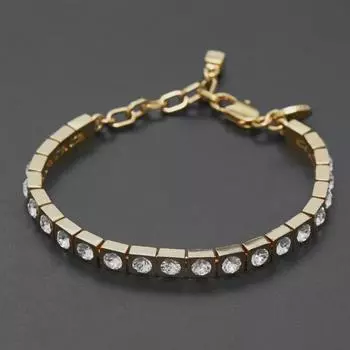 DYRBERG KERN Регулируемый австрийский хрустальный бриллиантовый браслет для женщин